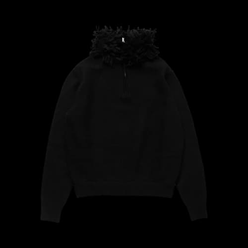 Alexander McQueen Mohair Fringes Sweater 'Black'