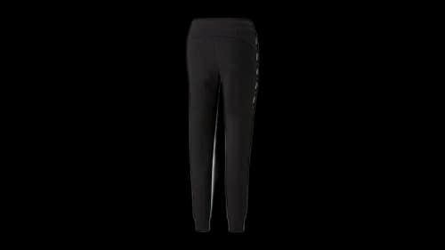 Puma Women's Power Tape Logo Drawstring Sweatpants Black