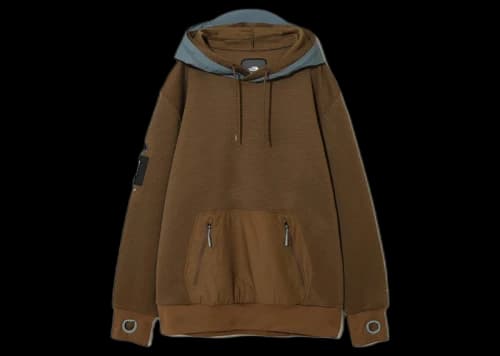 The North Face x Undercover Soukuu Dotknit Double Hoodie Sepia Brown/Concrete Grey