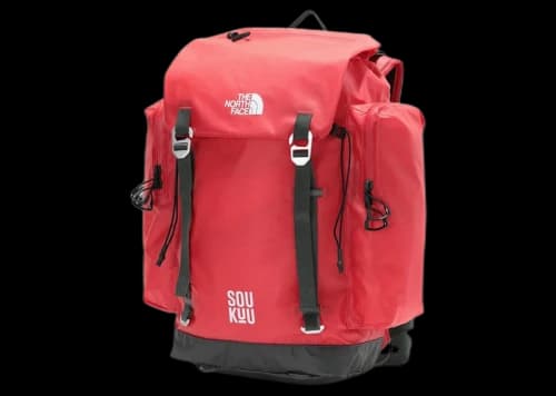 The North Face x Undercover Soukuu Backpack Dark Cedar Green/High Risk Red