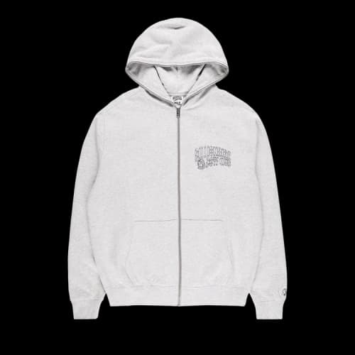 Billionaire Boys Club Small Curve Zip Hoodie 'Heather Grey'