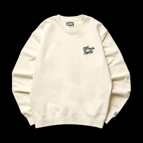 Billionaire Boys Club Small Script Sweatshirt 'Winter White'