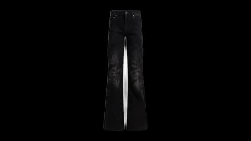 Balenciaga Wide Leg Jeans Black