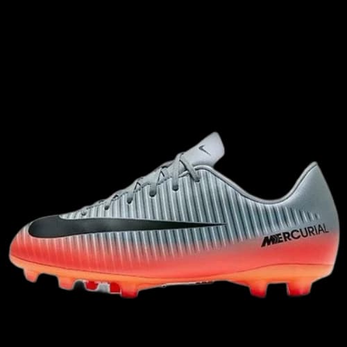 (GS) Nike Jr Mercurial Victory VI CR7 FG Firm Ground 'Cool Grey Orange'