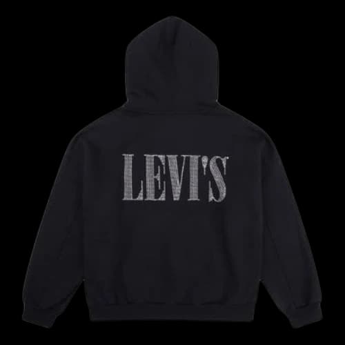 To Be Defined Levis Casual Fleece Lined Hoodie Black
