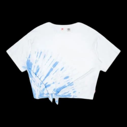 LEVI'S Levis Splash Ink Pattern Short Sleeve White