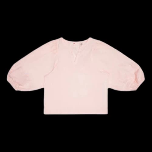 LEVI'S Levis Pure Cotton V neck Sleeve Shirt Pink