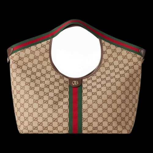 Gucci Giglio Large Tote Bag 'Beige Dark Brown' (Women's)