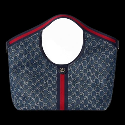 Gucci Giglio Large Tote Bag 'Blue White' (Women's)