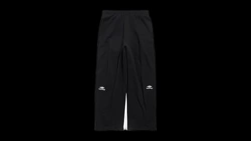 Balenciaga 3B Sports Icon Fleece Sweatpants Washed Black