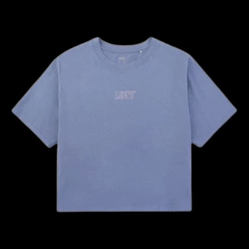 LEVI'S Levis Easy Wave Series Round-neck Pure Cotton Printing Blue