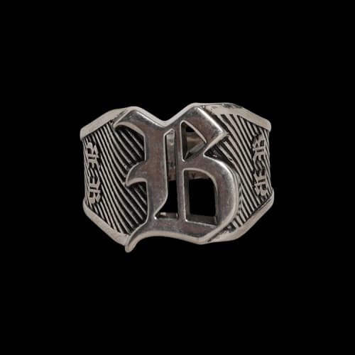 Balenciaga Melrose Signet Ring 'Antique Silver'