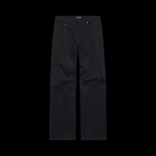 Balenciaga Curved Knee Pants 'Black'