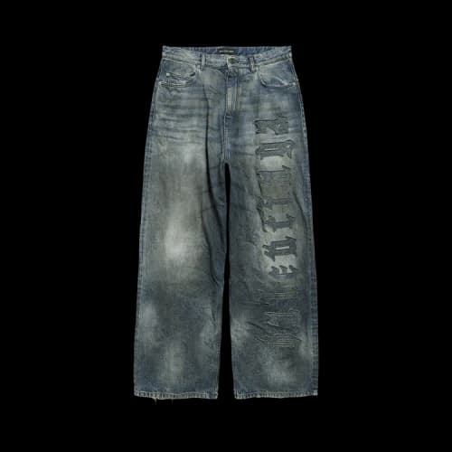 Balenciaga Minimal Baggy Pants 'Dirty Grey/Light Blue'