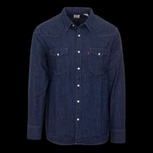 To Be Defined Levis Lapel Denim Blue Shirt