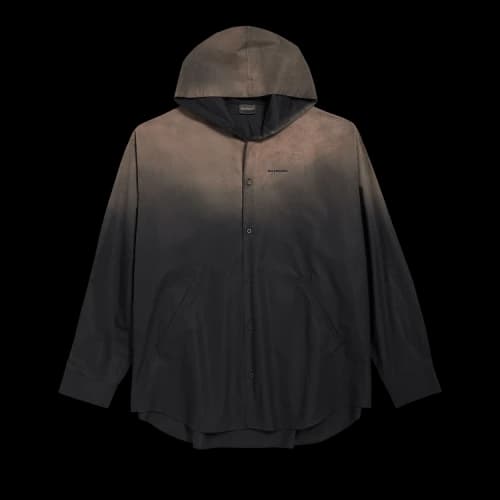 Balenciaga Hooded Shirt 'Black'