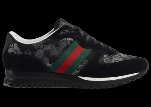 Gucci Re-Motion Sneaker Black Grey Camouflage GG Canvas