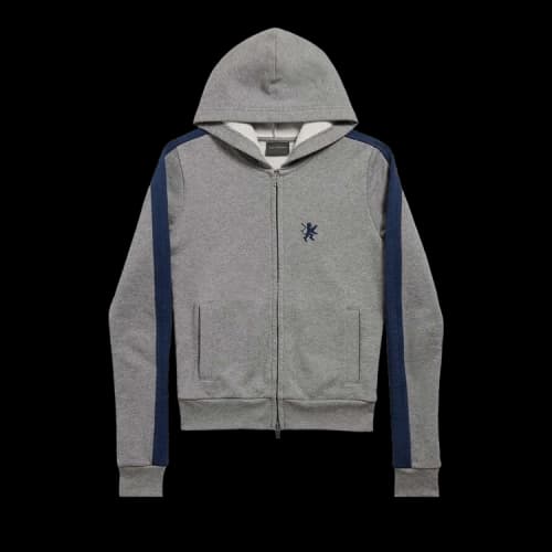 Balenciaga Zip-Up Hoodie 'Dark Heather Grey'
