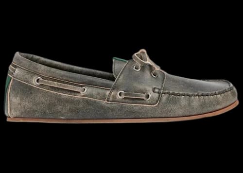 Gucci Boat Shoe Black Washed Effect