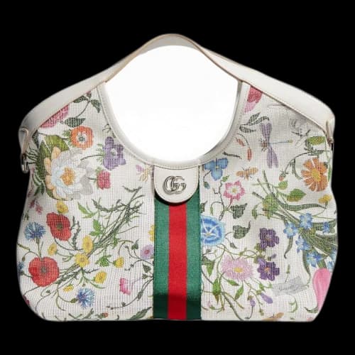 Gucci Giglio Small Tote Bag 'White Multicolor' (Women's)