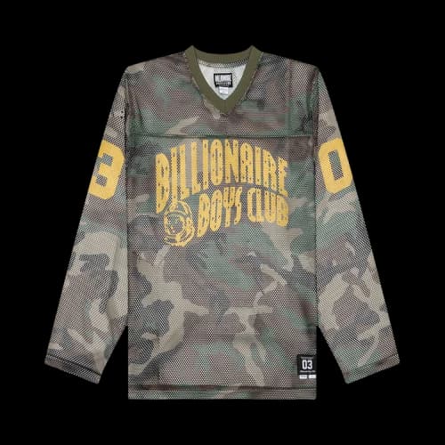 Billionaire Boys Club Camo Curve Long-Sleeve Knit Boxy Fit 'Cypress'