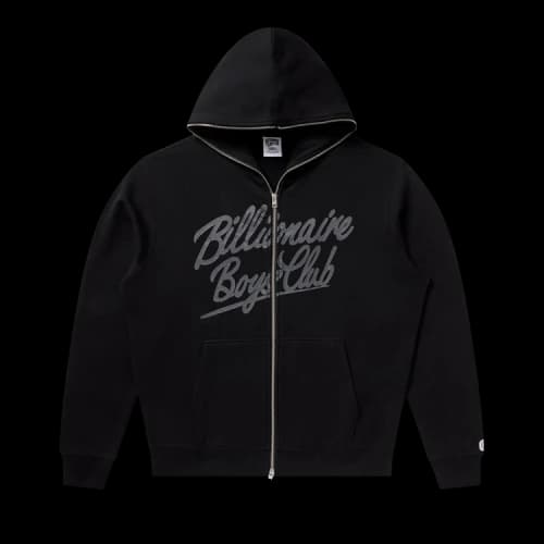 Billionaire Boys Club Script Zip Hoodie 'Black'