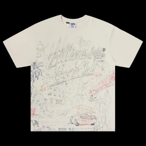 Billionaire Boys Club BB Sketch T-Shirt 'Gardenia'