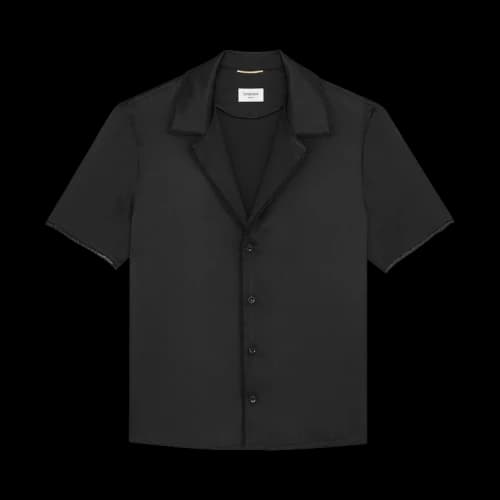 Saint Laurent Satin Shirt 'Noir'