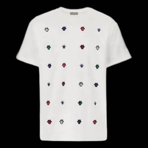 DIOR SS21 Cotton Round Neck Short Sleeve White