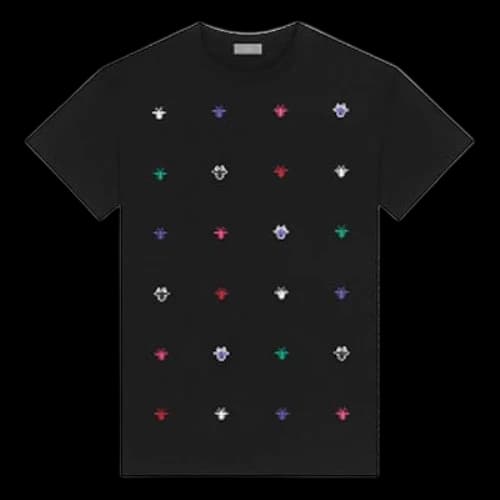 DIOR Solid Color Printing Short Sleeve Black T-Shirt