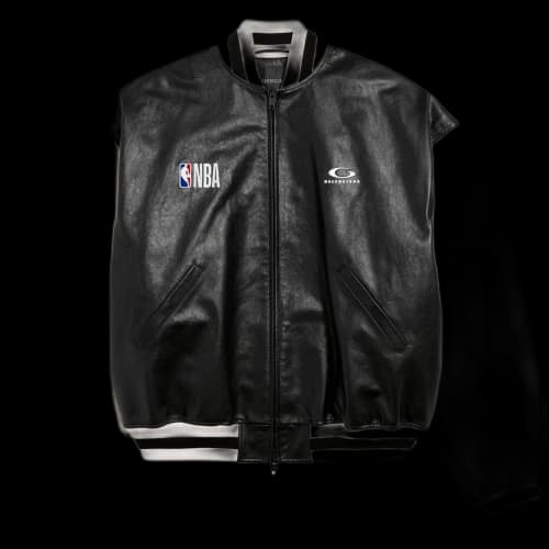 Balenciaga x NBA Varsity Jacket Black/White