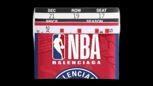 Balenciaga x NBA Passport Card Holder Red