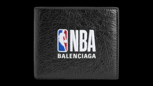 Balenciaga x NBA Cash Square Folded Wallet Black