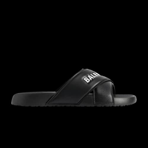 Balenciaga Sporty Pool Slide Sandal 'Black White'