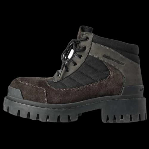 Balenciaga Combat Strike Short Combat Boots 2cm Men's Black