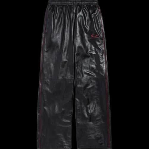Balenciaga SS26 Leather Pants Loose Fit Men's