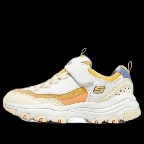 (GS) Skechers I-Conik Shoes 'White Yellow'