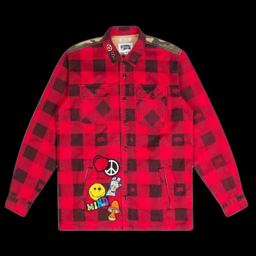 Billionaire Boys Club BB Ruckus Long-Sleeve Woven 'Red'