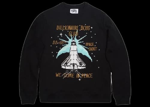 Billionaire Boys Club BB Shuttle Crew Sweater Black