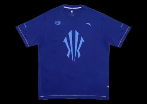 Anta x Kyrie Irving Logo Basketball Tee Ink Blue