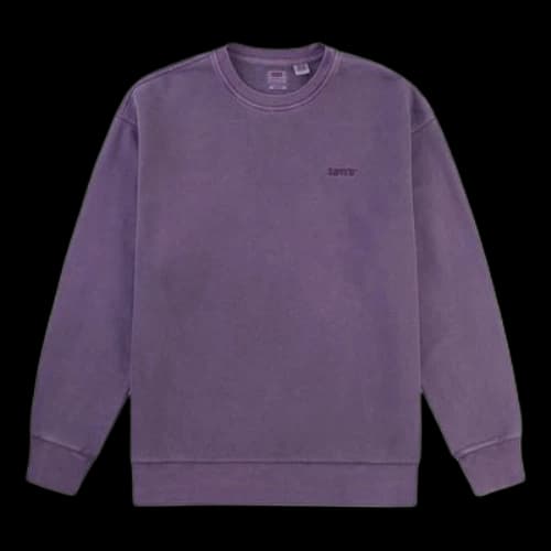 LEVI'S Levis Round Neck Embroidered Long Sleeves Dark Purple