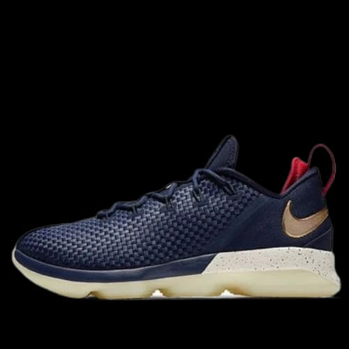 Nike LeBron 14 Low 'Midnight Navy University Red Metallic Gold'