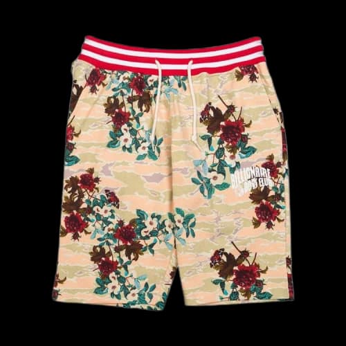 Billionaire Boys Club Hidden Floral Shorts 'White/Eggnog'