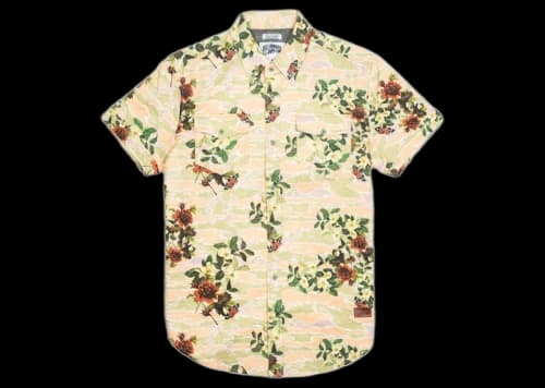 Billionaire Boys Club Garden Woven Shirt White/Eggnog