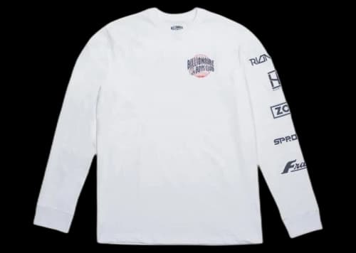 Billionaire Boys Club World Tour L/S Tee White