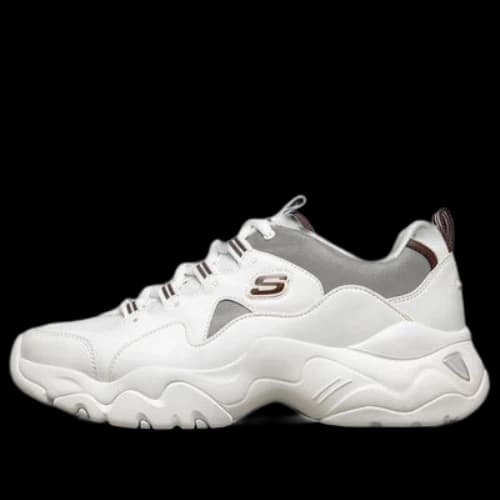 Skechers D'Lites 3.0 Low-Top Running Shoes White/Silver