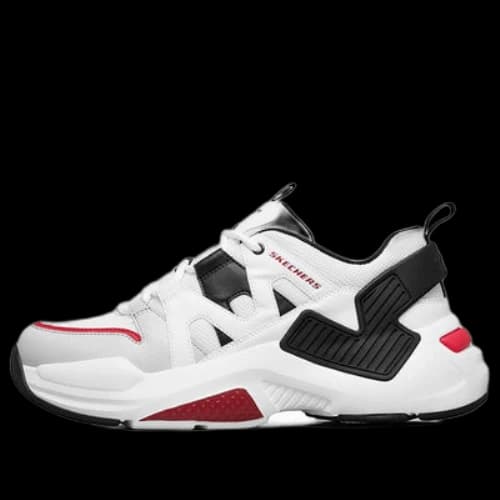 Skechers D'lites 2.0 Low-Top Running Shoes White/Black/Red