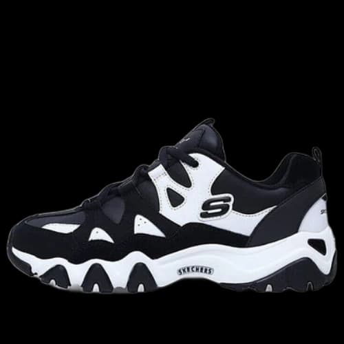 Skechers D'Lites Low-Top Daddy Shoes Black/White (Women's)