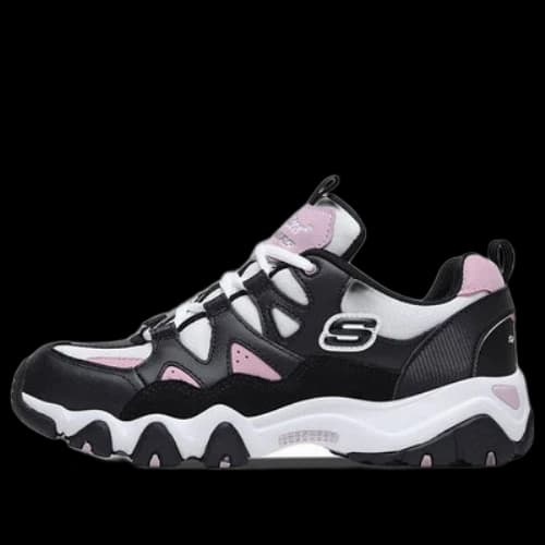 Skechers D'Lites 2.0 Low-Top Running Shoes Black/Pink/White (Women's)