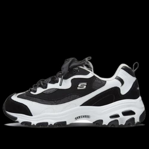 Skechers D'Lites 1.0 Low-Top Running Shoes Black (Women's)